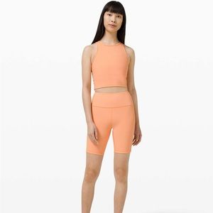 lululemon athletica Orange Bike Shorts